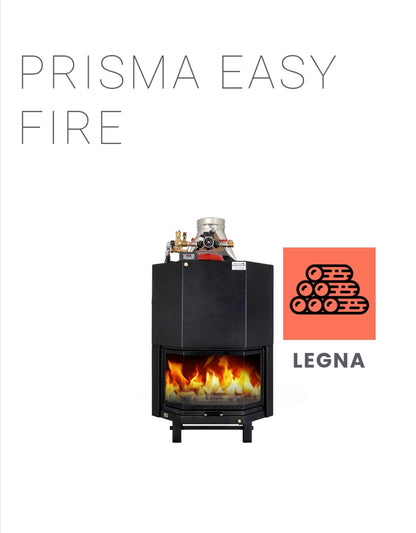 Termocamino a Legna Mod. Prisma Easy Fire Kcal 24.000 Eta