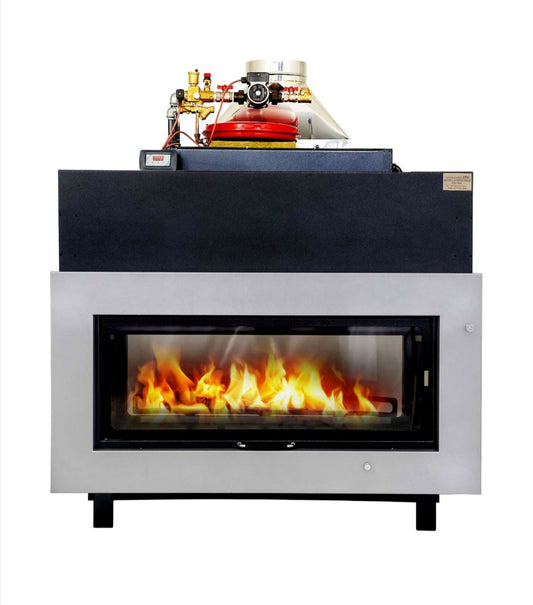 Wood-burning fireplace Mod. Double-sided 120 Psu 16:9 Easy Fire Kcal 29,500 Eta