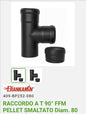 HT 90° FFM Black Stainless Steel Fitting Dm.80