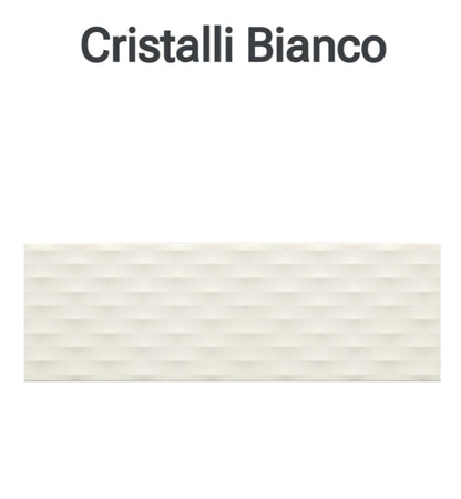 Cristalli Bianco 25x75 Ceramica Euro