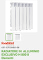 Exclusive Aluminum Radiator H 800 8EL. Fundital