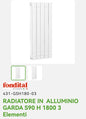 Radiatore Alluminio Garda Dual80 H 180 3EL. Fondital