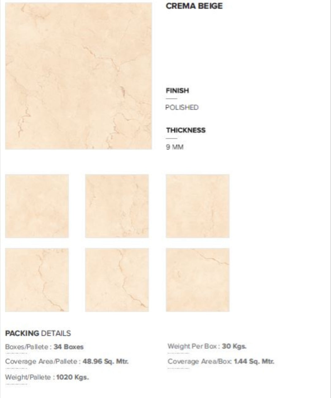 Cream Beige 60x60 Emcer Italia