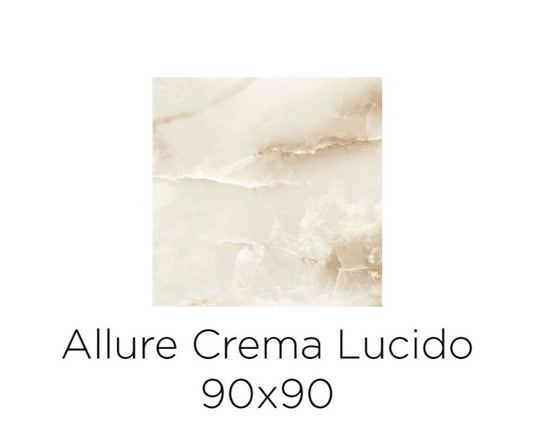 Allure Crème Brillant 90x90 Rectifié Navarti