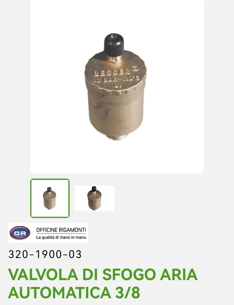 3/8 Automatic Air Relief Valve