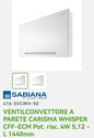 Ventilconvettore a Parete Carisma Whisper CFF-ECM KW 5,12 Sabiana