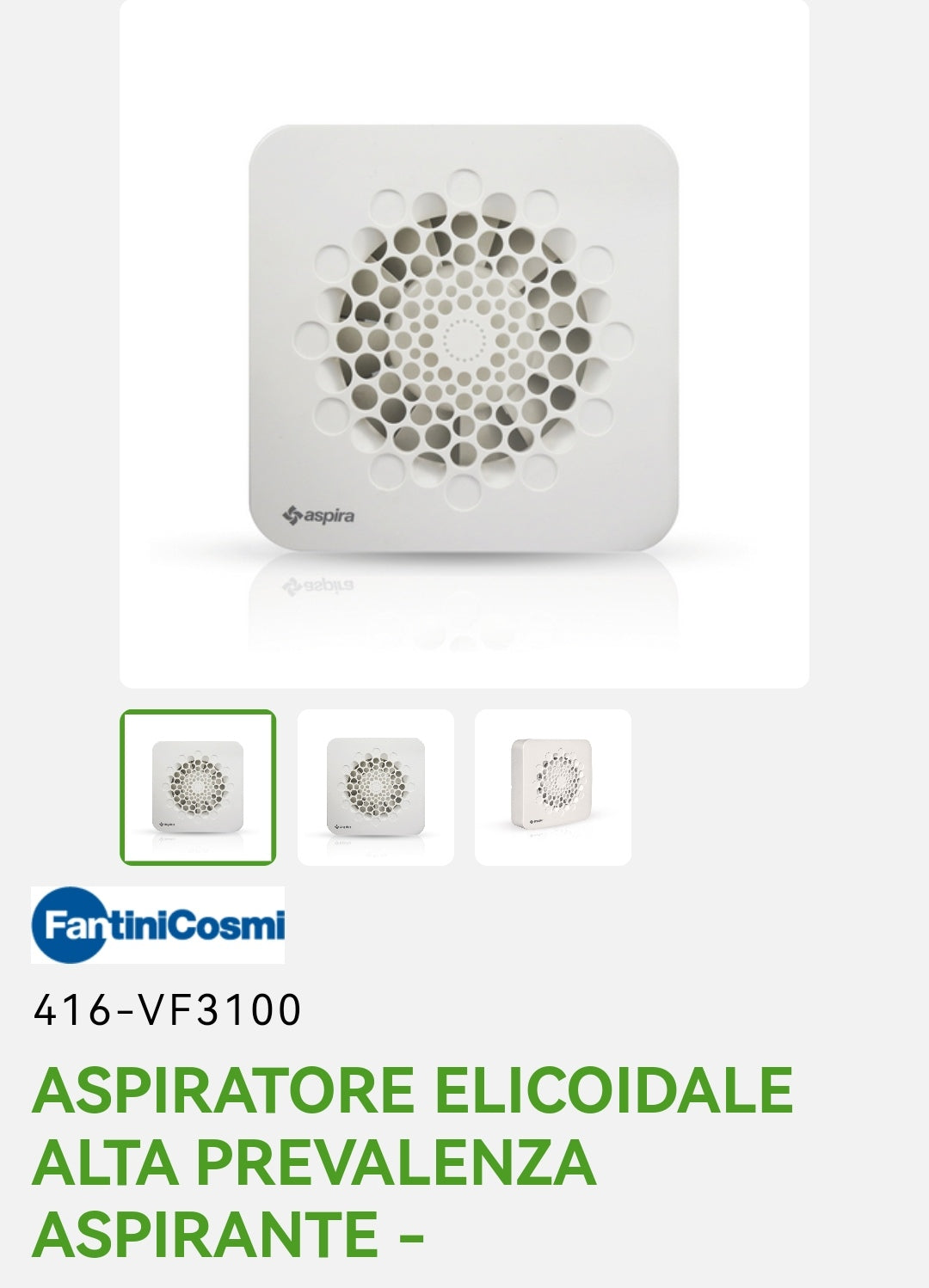 Aspiratore Elicoidale Alta Prevalenza Aspirante Dianflex