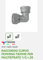 Raccordo Curvo F 1/2x16 P/Multistrato Tiemme