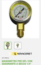 P/LPG pressure gauge with dry dial 1/4"