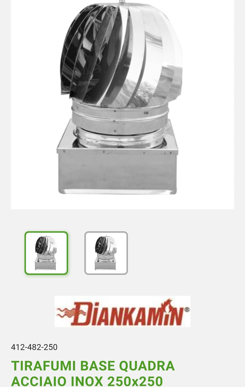 Tirafumi Base Quadra 25x25 Acciaio Inox Dianflex