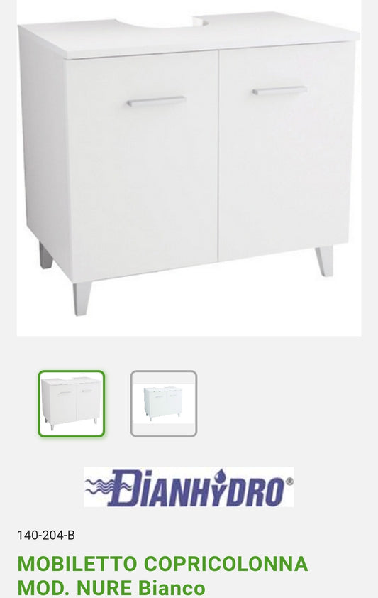 Column Cover Cabinet Mod. NURE White Dianflex