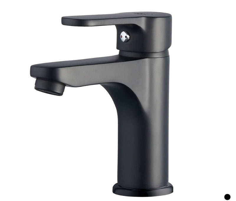 Paco Monocomando Lavabo Nero Opaco