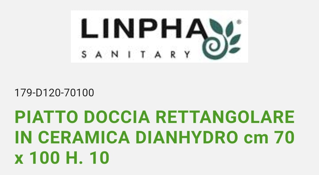 Piatto Doccia 70x100 H10 Linpha