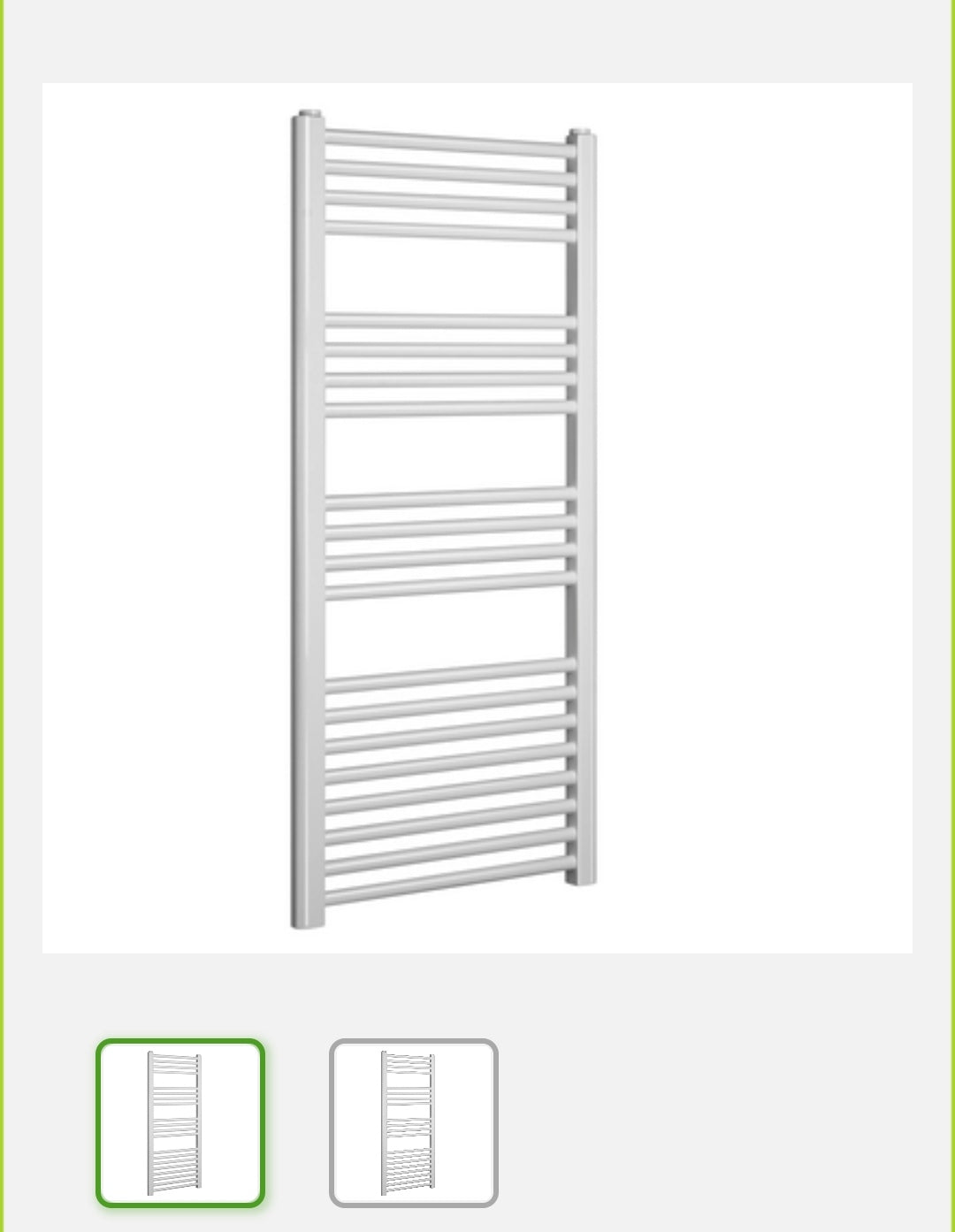 Termoarredo Kalura Cromo Diritto H.1120X INT.500