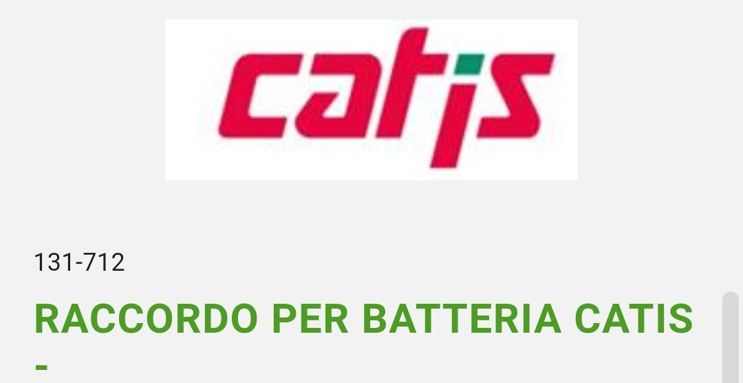 Raccordo x Batteria Catis