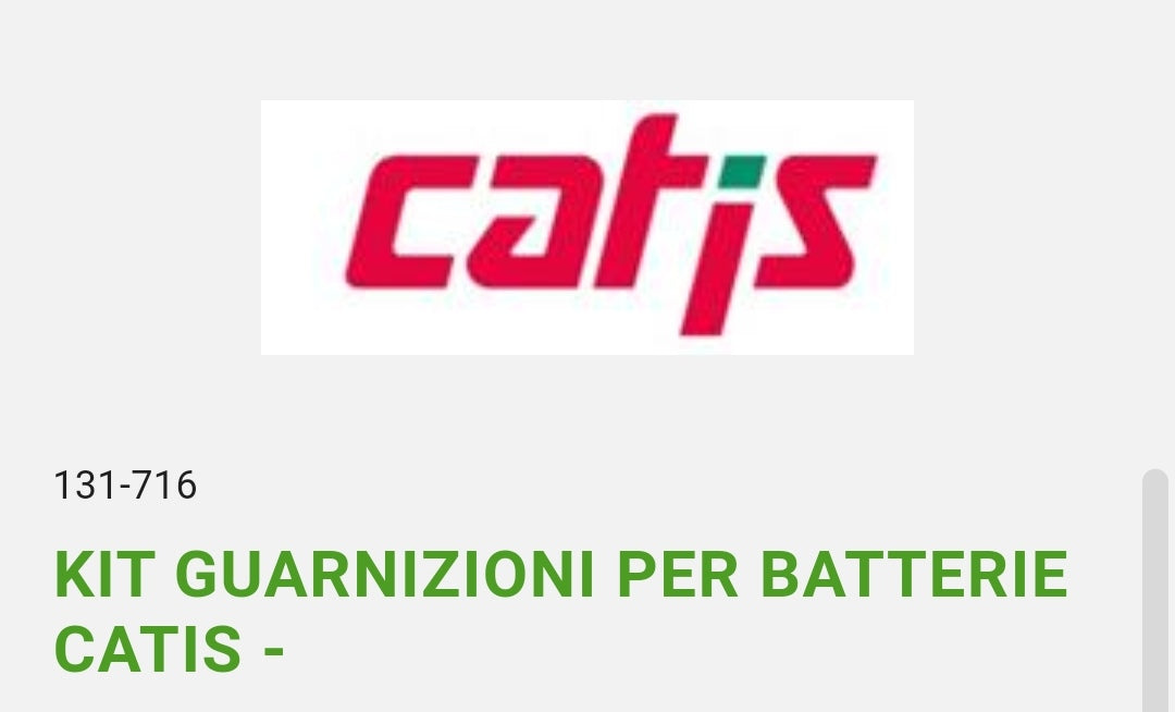 Kit Guarnizioni x Batteria Catis