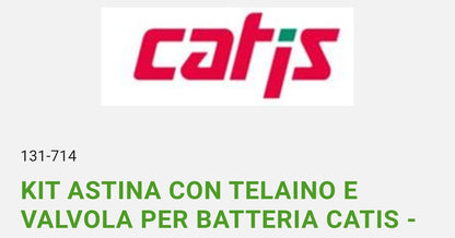 Kit Astina C/Telaino e Valvola x Batteria Catis