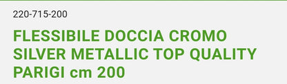 Flessibile Doccia Cm. 200 Cromo Parigi