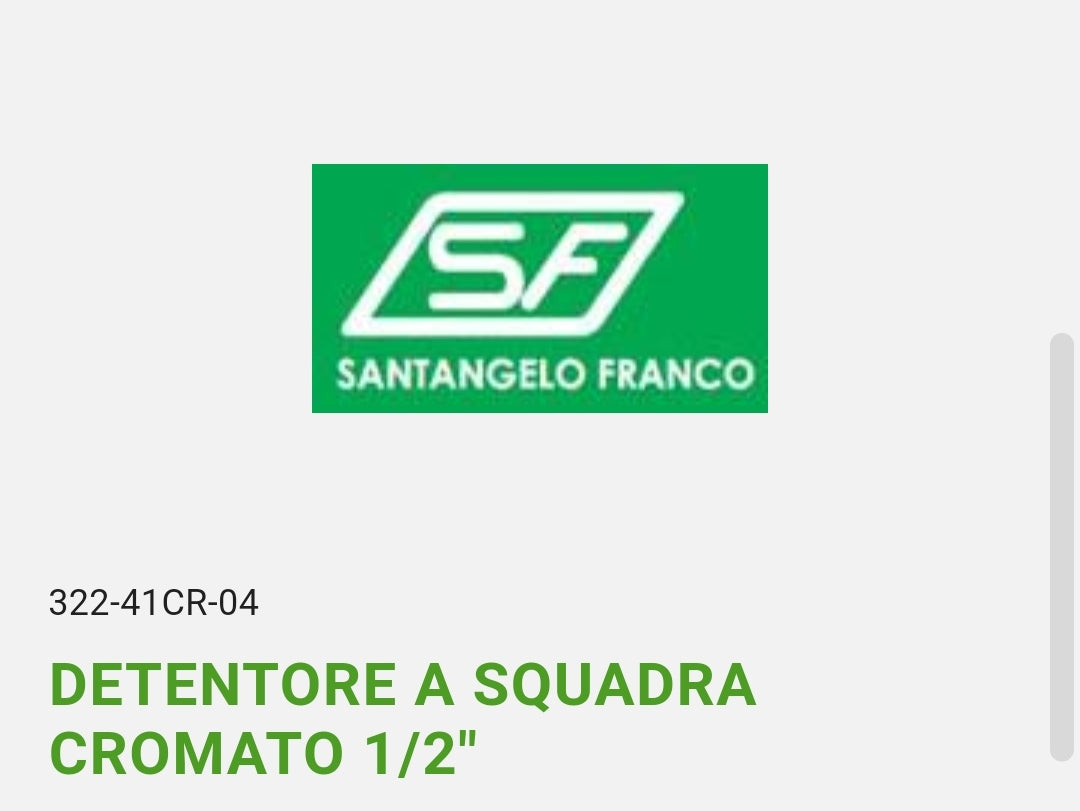 Detentore a Squadra Cromato 1/2" Santangelo SF