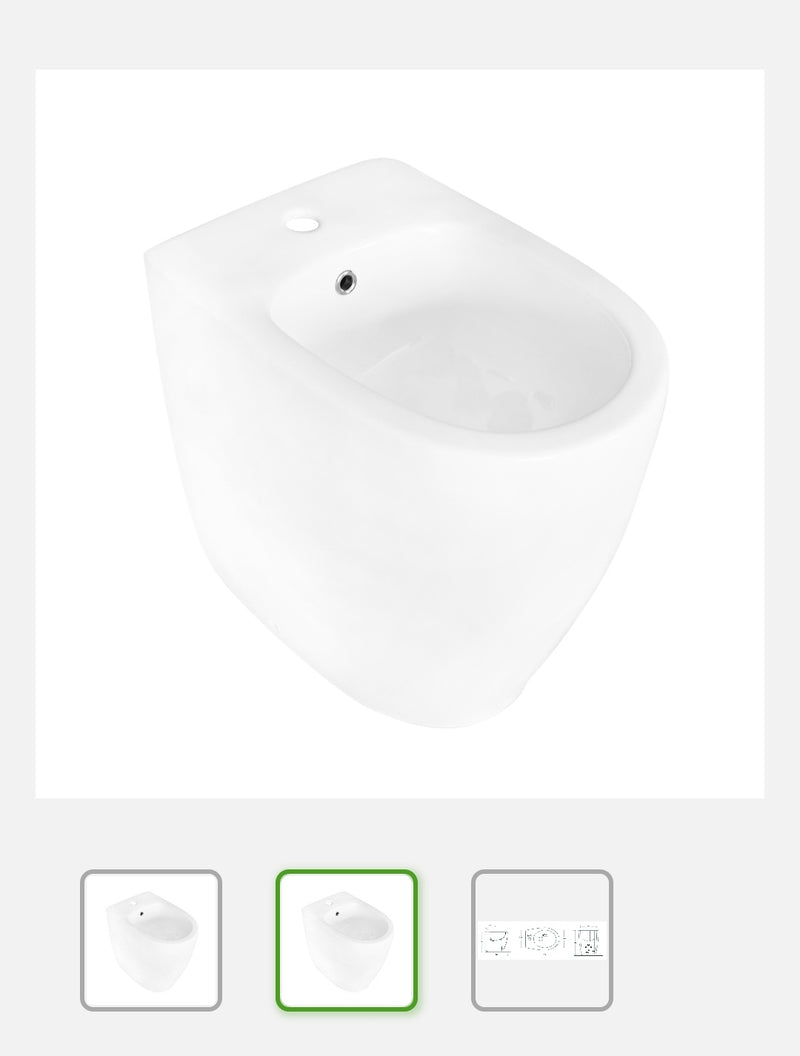 Bidet Azalea Filo Muro H.49 cm Linpha