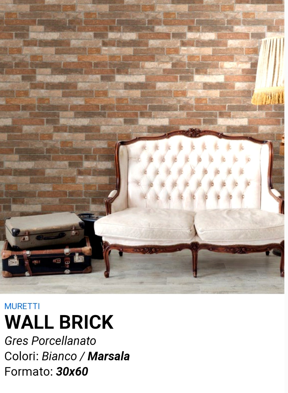 Wall Brick Marsala 30x60 Savoia