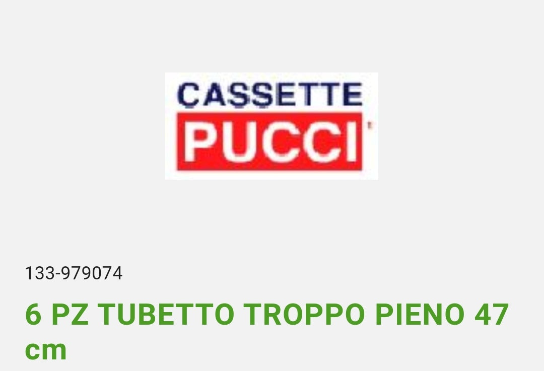 Tubetto Troppo Pieno 47 cm Pucci