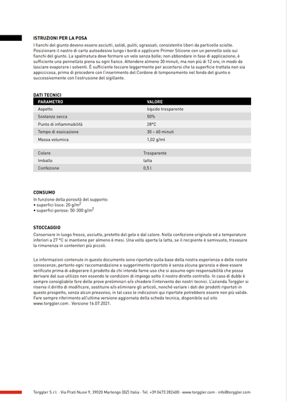 Primer Silicone 0,5 LT Torggler
