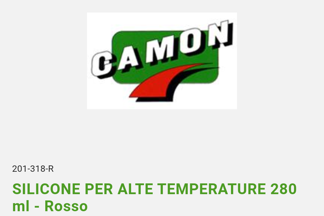 Silicone P/ Alta Temperature Rosso Camon