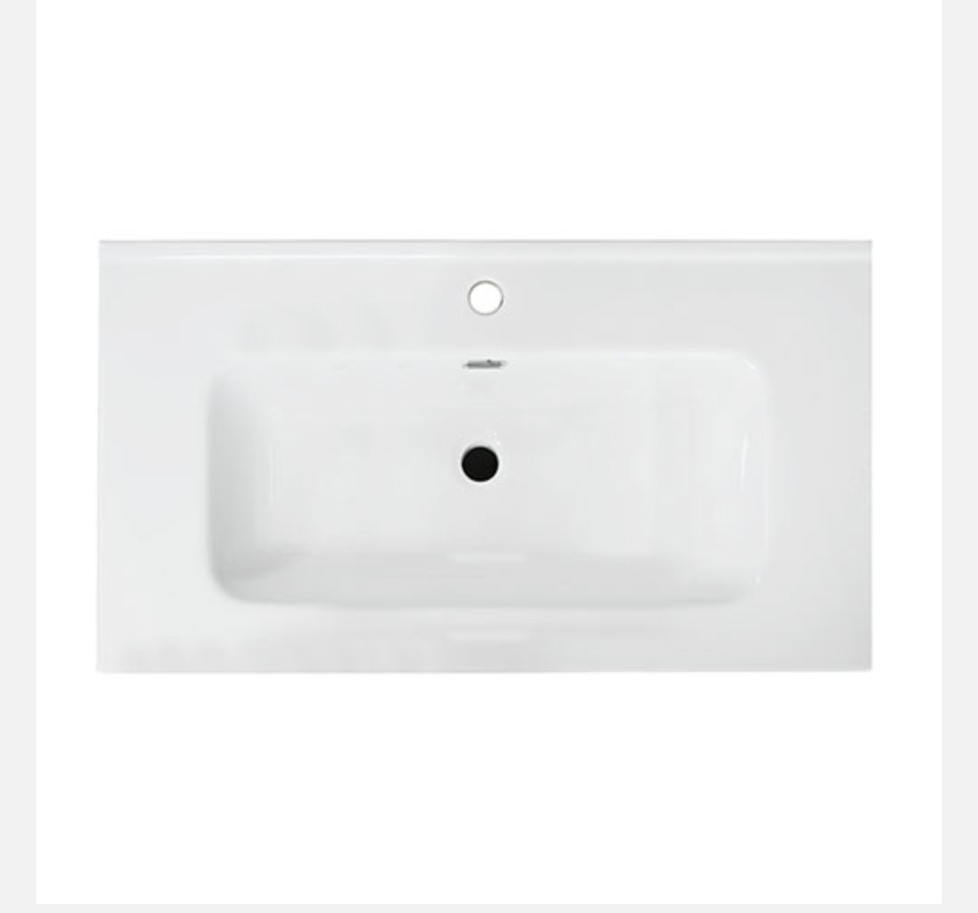 Mobile Bagno Sospeso Linea Stick Cannettato Bianco Opaco 90 cm