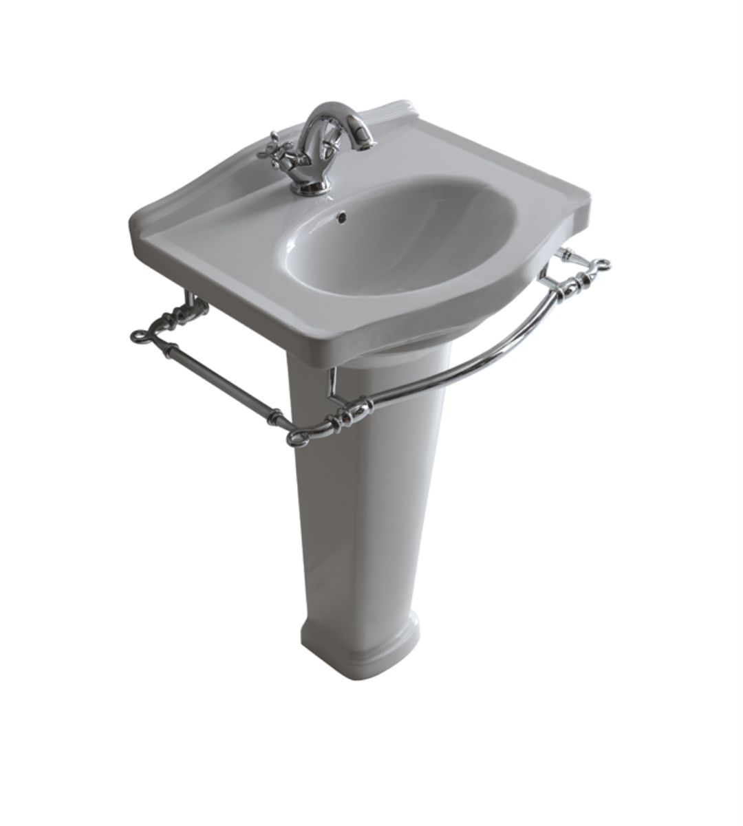 Lavabo Ethos 55 cm 3 Fori Galassia Bianco