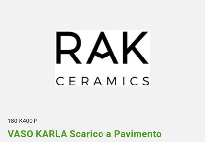 Vaso Karla Scarico a Pavimento Rak Ceramics