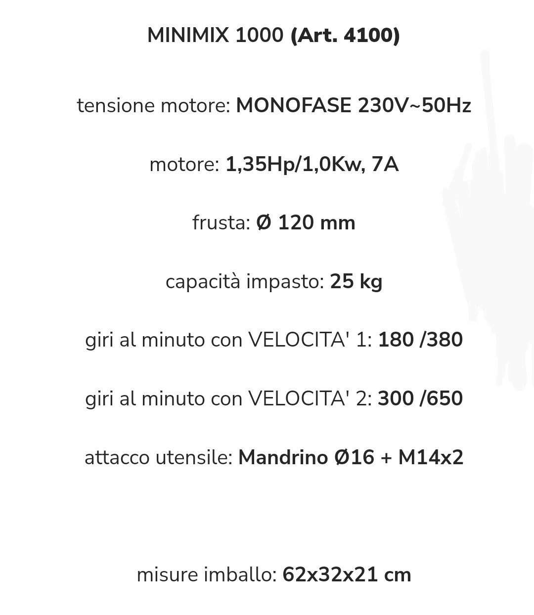 Miscelatore Mini Mix 1000 Battipav