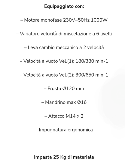 Miscelatore Mini Mix 1000 Battipav