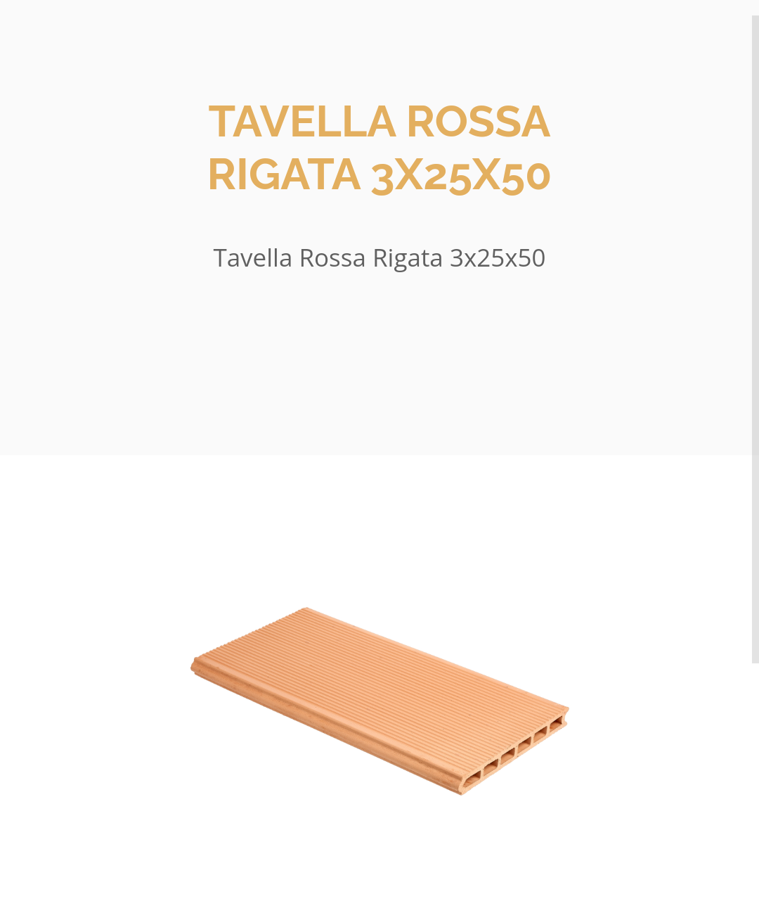 Tavellina (Rosso Rigata) 3x25x50 FBM