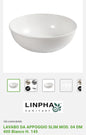 Lavabo da Appoggio Slim Bianco Mod.04 Linpha