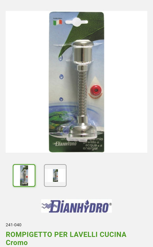 Aerator for kitchen sinks