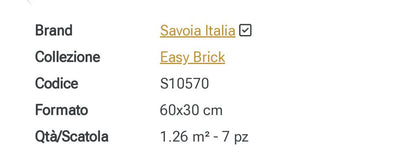 Easy Brick Grigio 30x60 Savoia