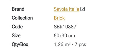 Brick Beige Pietre Alpine 30x60 Savoia