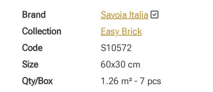 Easy Brick Padano 30x60 Savoia