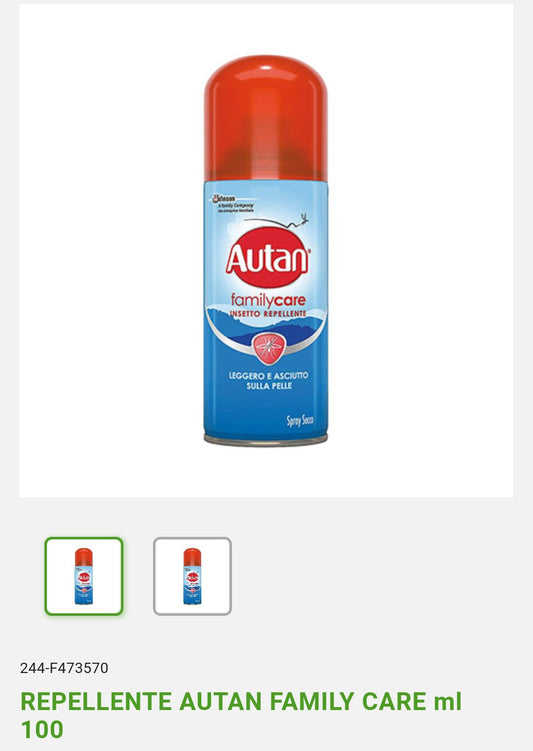 Repellente Autan Family Care ml 100 Dianflex