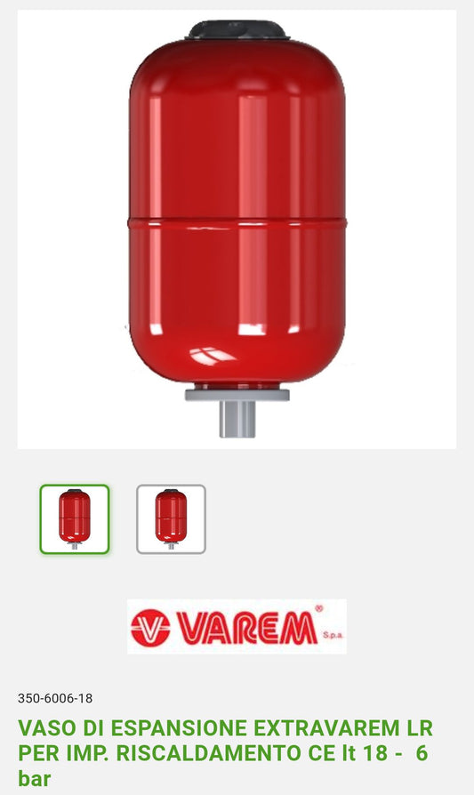 Vase d'expansion de 18 litres