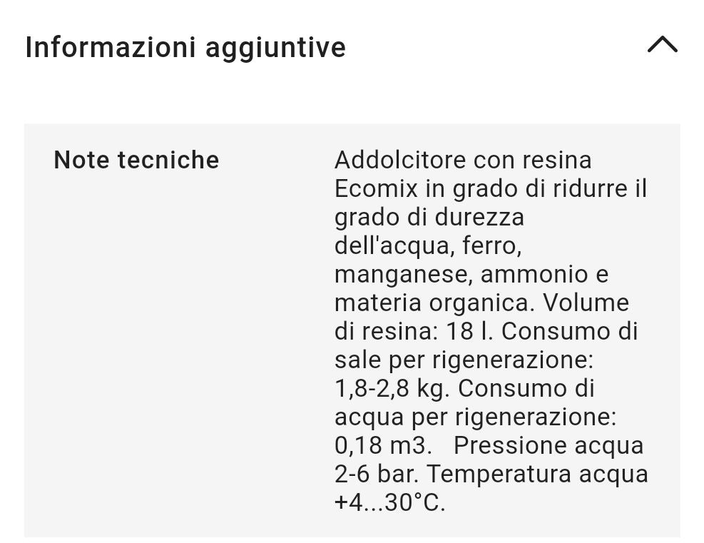 Addolcitore Ecosoft Mod.FK0835