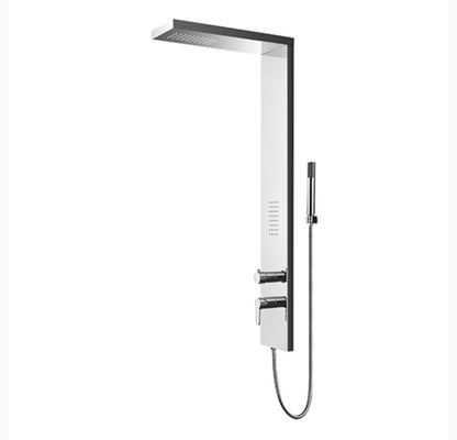 Parete Attrezzata Multifunzione Mod. Meleda Inox Lucidato Dianflex