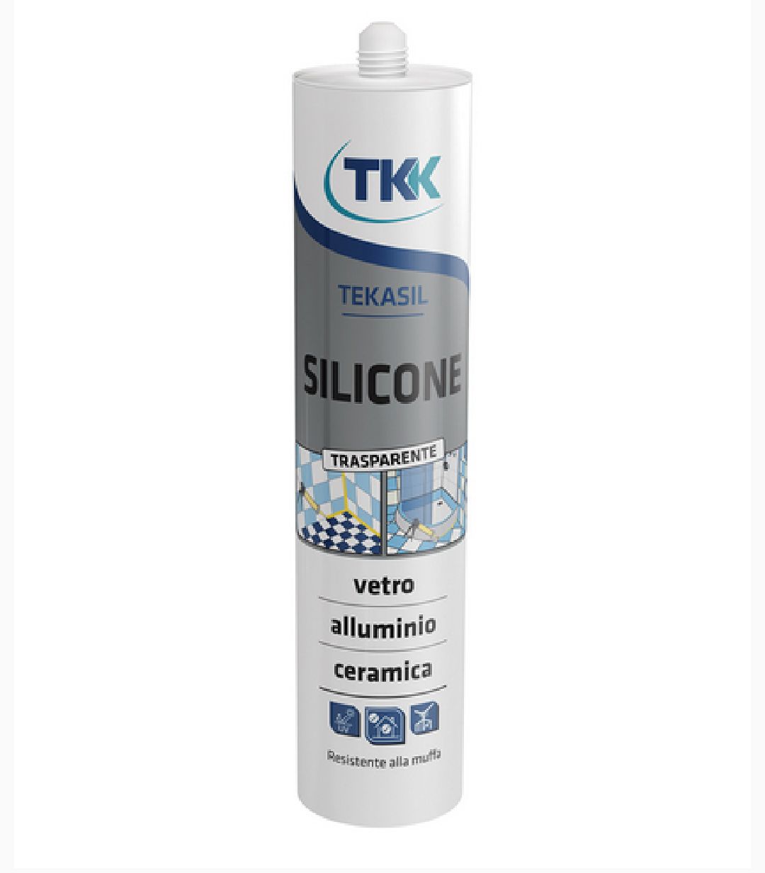 Silicone Acetico 280 Ml Bianco Tekasil