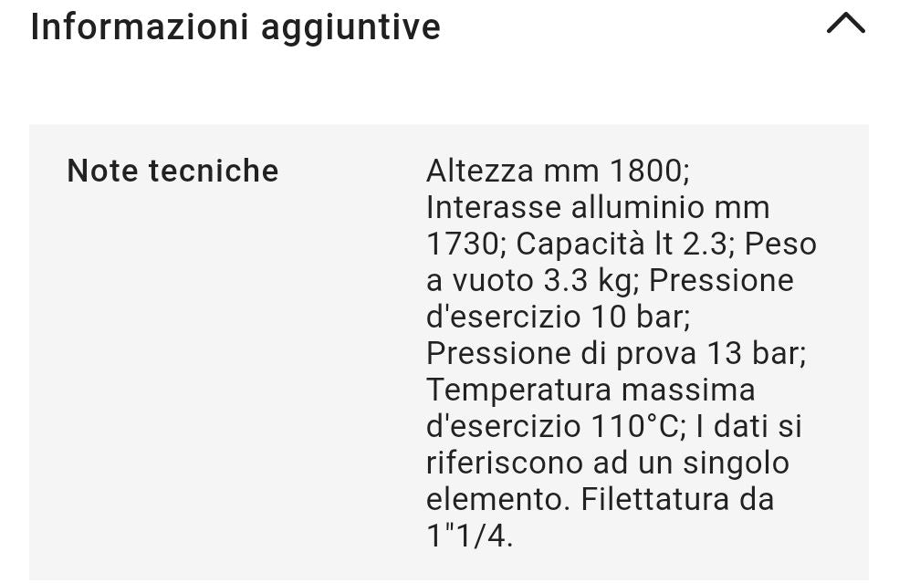 Radiatore Tubolare in Acciaio 3 Colonne Mod.1800 Dl 10 Elementi