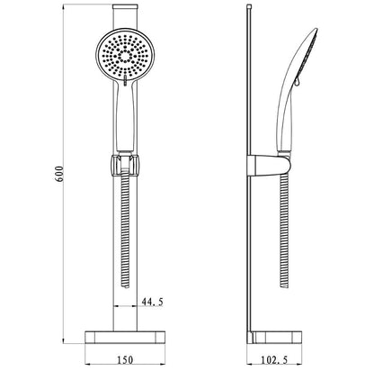 Loquet de douche blanc Alghero