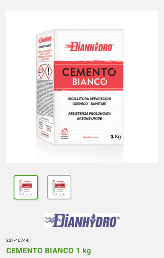 Cemento bianco kg.1