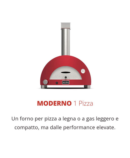 Forno Linea Moderno Portable 1 Pizza Gas Ardesia Grey Alfa