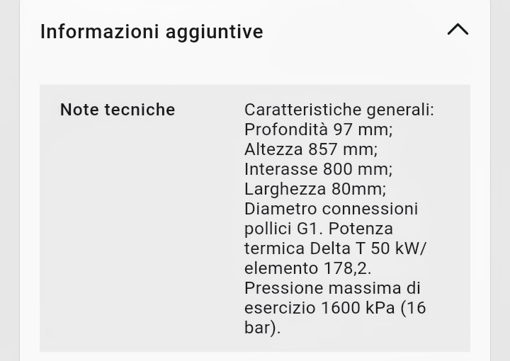 Radiatore Alluminio Blitz H800 6 Elementi Fondital