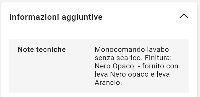 Miscelatore Lavabo Laguna Nero Opaco Leva Arancio Lamborghini